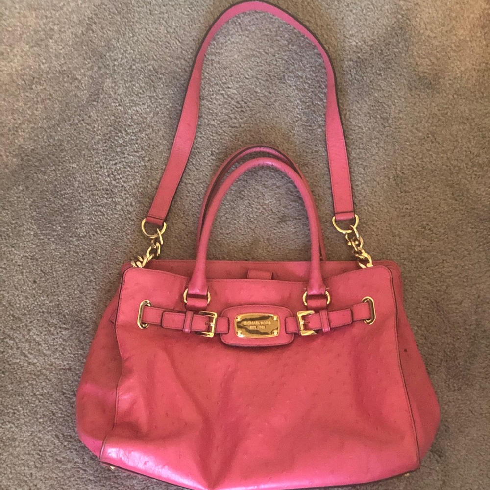 Great condition Ostrich leather Michael Kors bag